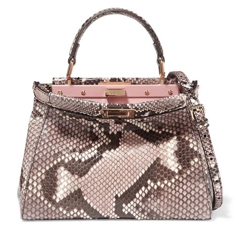 fendi pink python bag|black python bag.